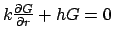 $k\frac{\partial G}{\partial r}+h G=0$