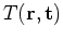 $T(\mathbf{r},t)$